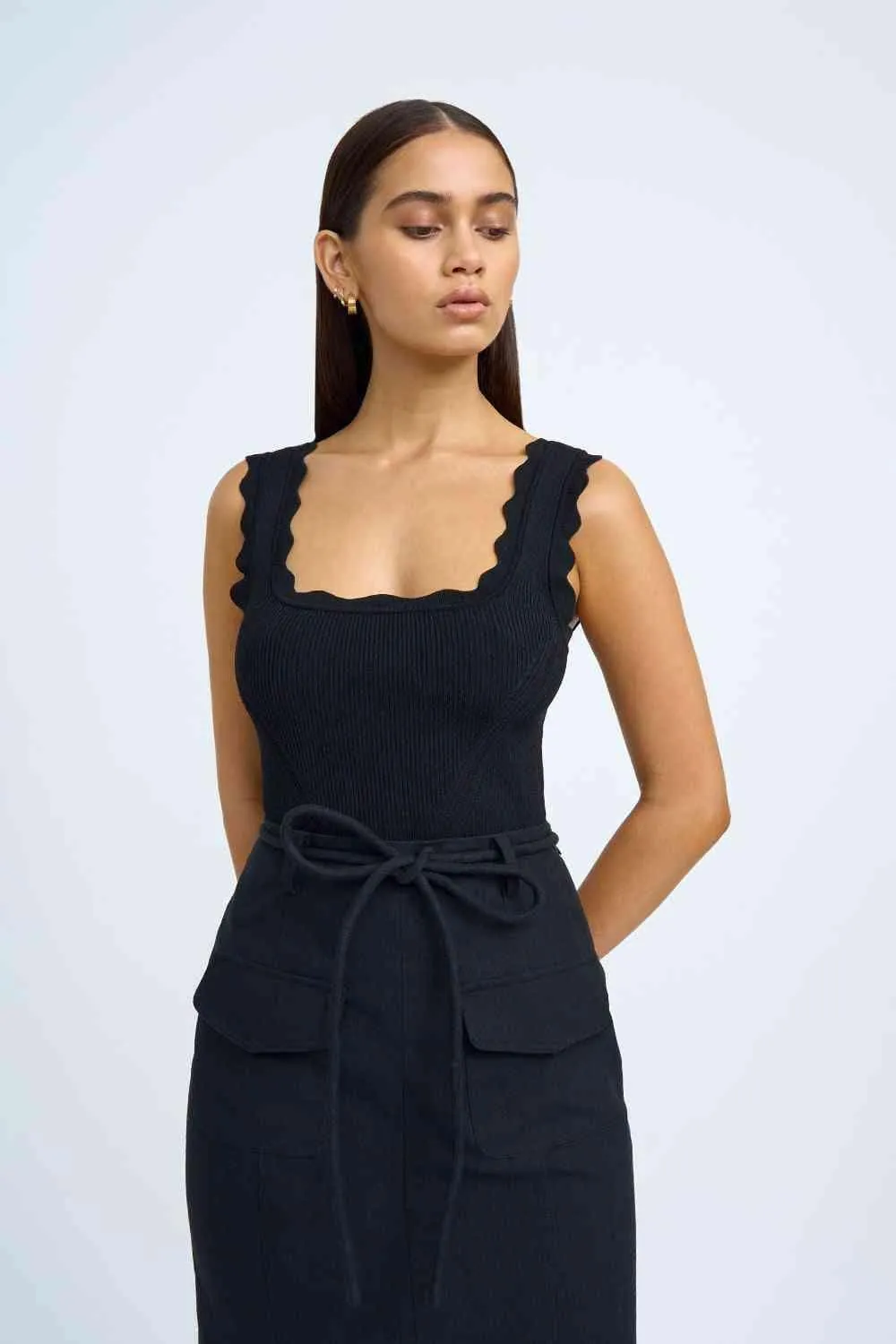 Womens Asami High-Waisted Pocket Pencil Skirt – Sleek, Stylish & Versatile