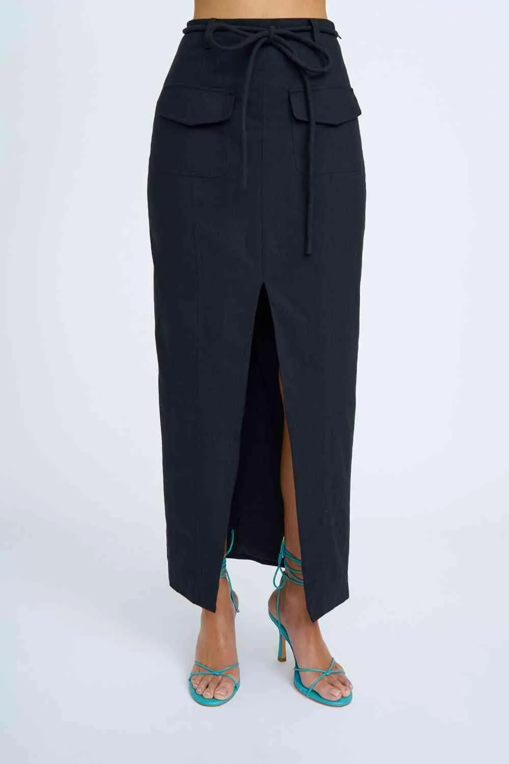 Womens Asami High-Waisted Pocket Pencil Skirt – Sleek, Stylish & Versatile