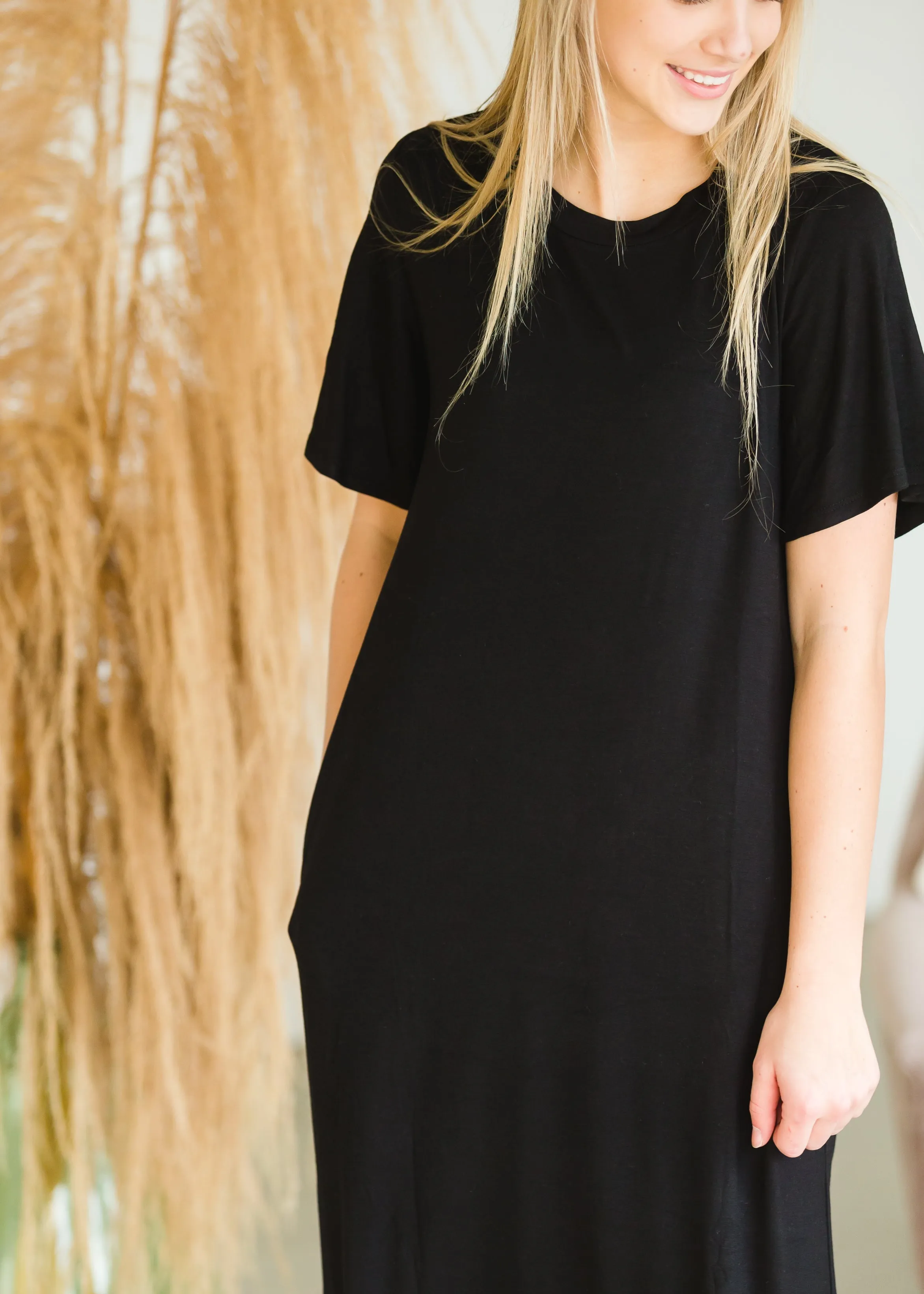 Black Bell Sleeve Maxi Dress - FINAL SALE