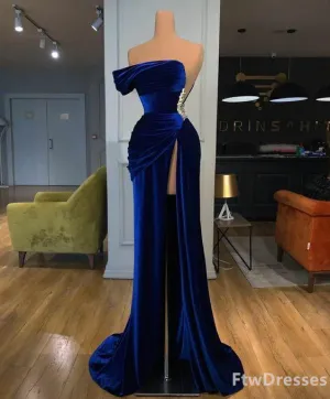 blue evening dresses 2025 mermaid elegant sleeveless formal dresses