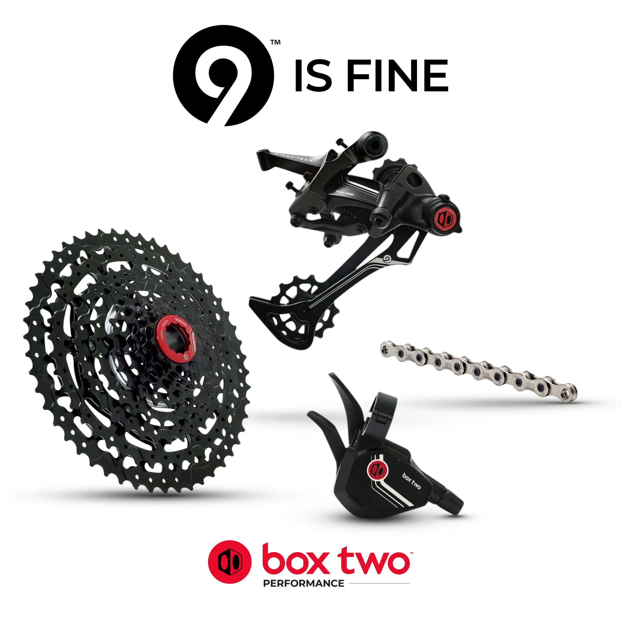Box Two P9 X-Wide Single Shift E-Bike Groupset
