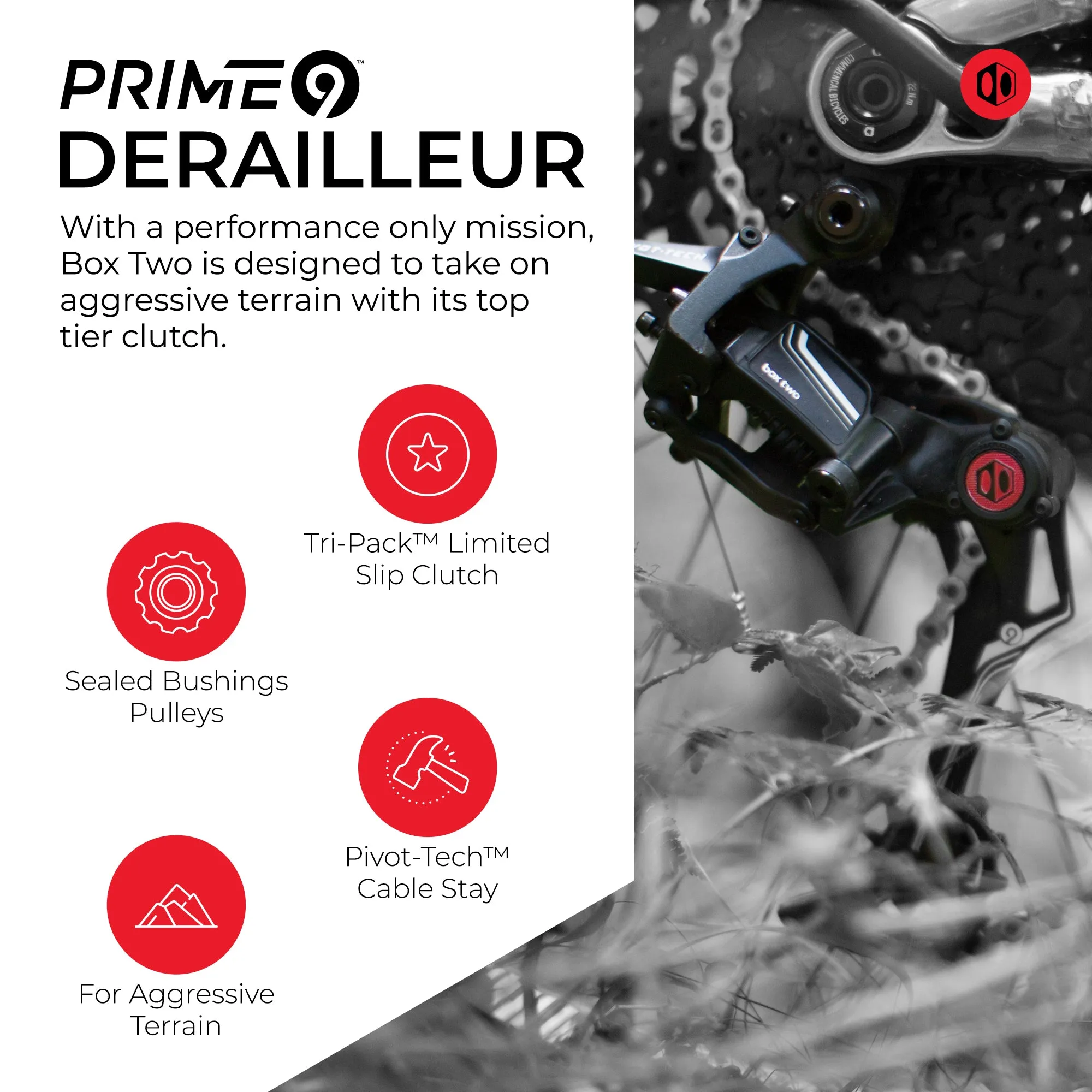 Box Two P9 X-Wide Single Shift E-Bike Groupset