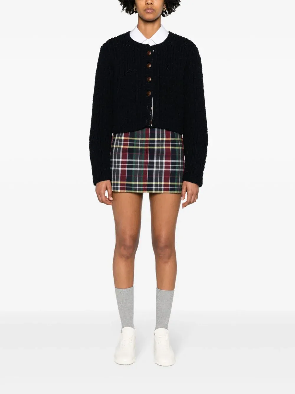 Check Mini Skirt