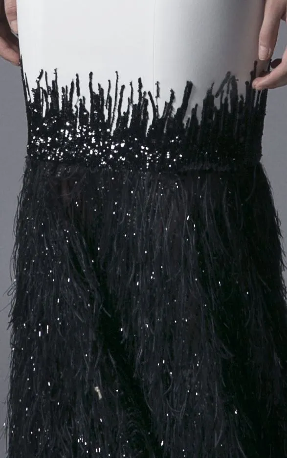 FEATHER MERMAID DRESS