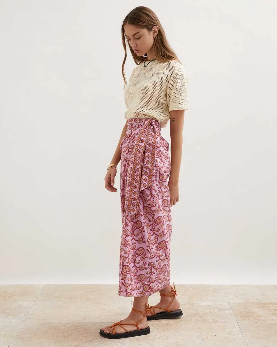 Kiki Nazar Wrap Maxi Skirt