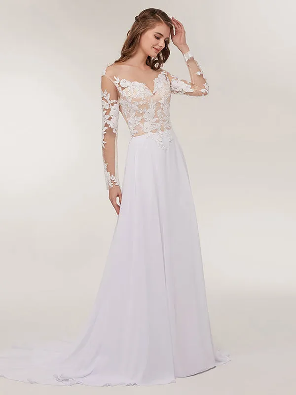 Long Sleeve Bohemia Wedding Dresses
