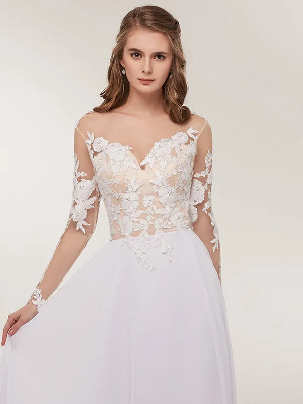 Long Sleeve Bohemia Wedding Dresses