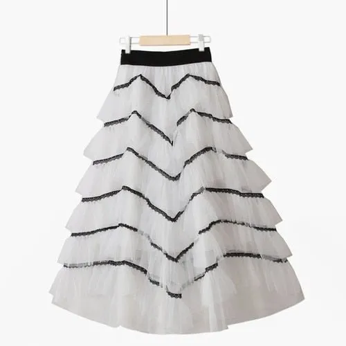 Pre Order:  Ruffled Maxi Layered Cake Skirt