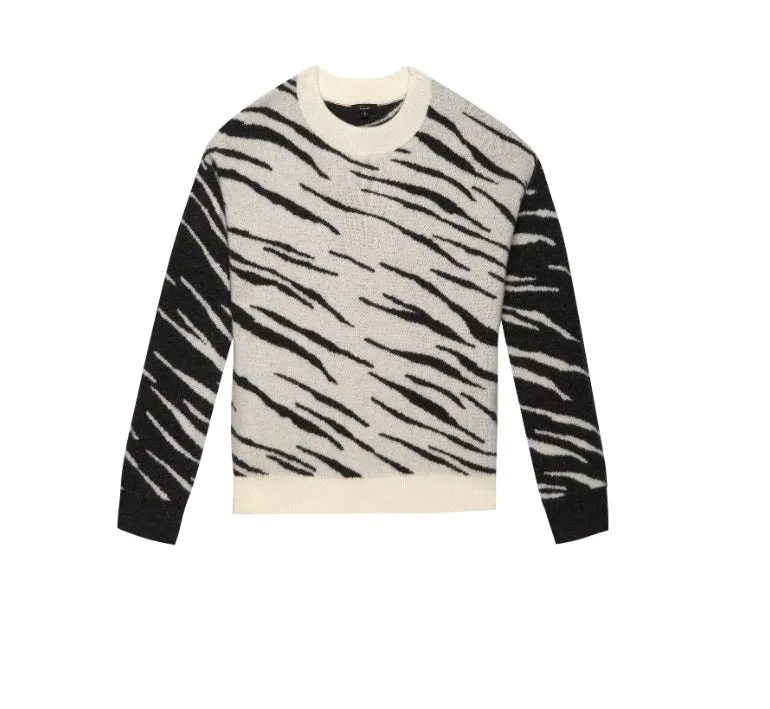 Rails - Lana Sweater in Mixed Abstract Tiger
