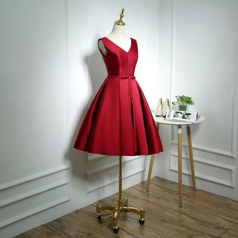 Short Cocktail Dress- Gold/Red/Pink/Black/Blue/Green/White colors