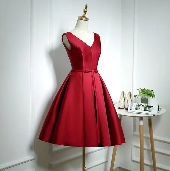 Short Cocktail Dress- Gold/Red/Pink/Black/Blue/Green/White colors