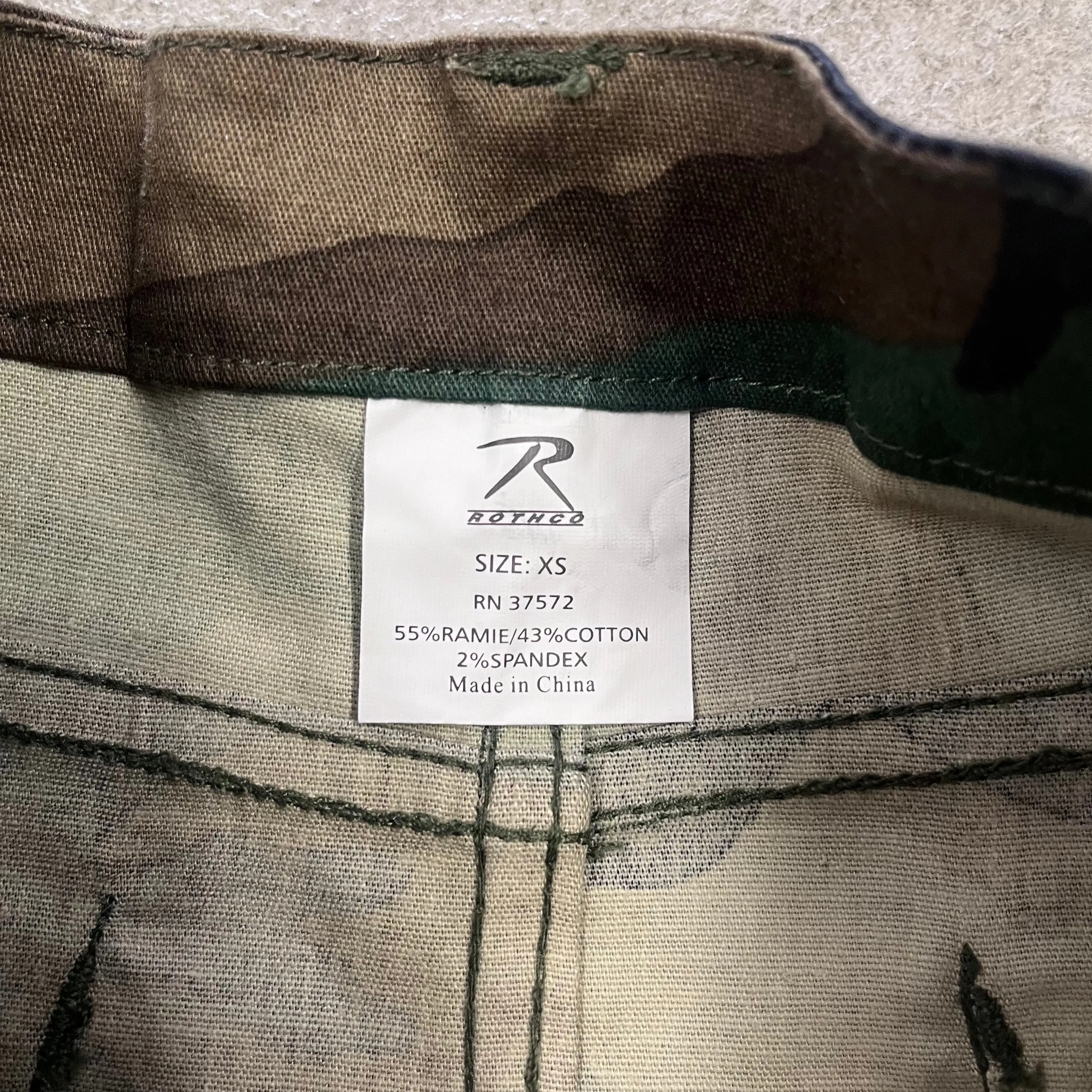 TH Y2K Rothco Camo Mini Skirt Size 25" (Deadstock)