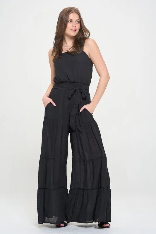 TIERED JUMPSUIT