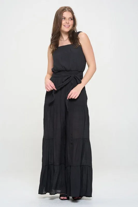 TIERED JUMPSUIT